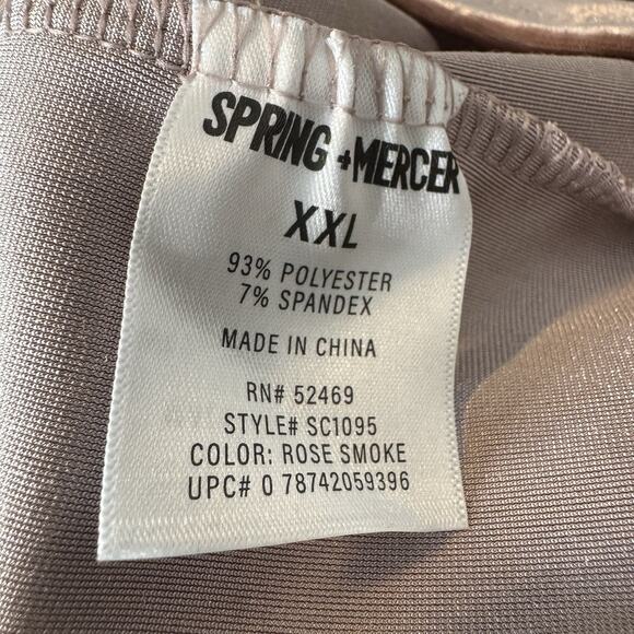 Spring + Mercer XXL Rose Smoke Velvet Legging Tee Short Sleeve V-Neck T-Shirt - Picture 5 of 6